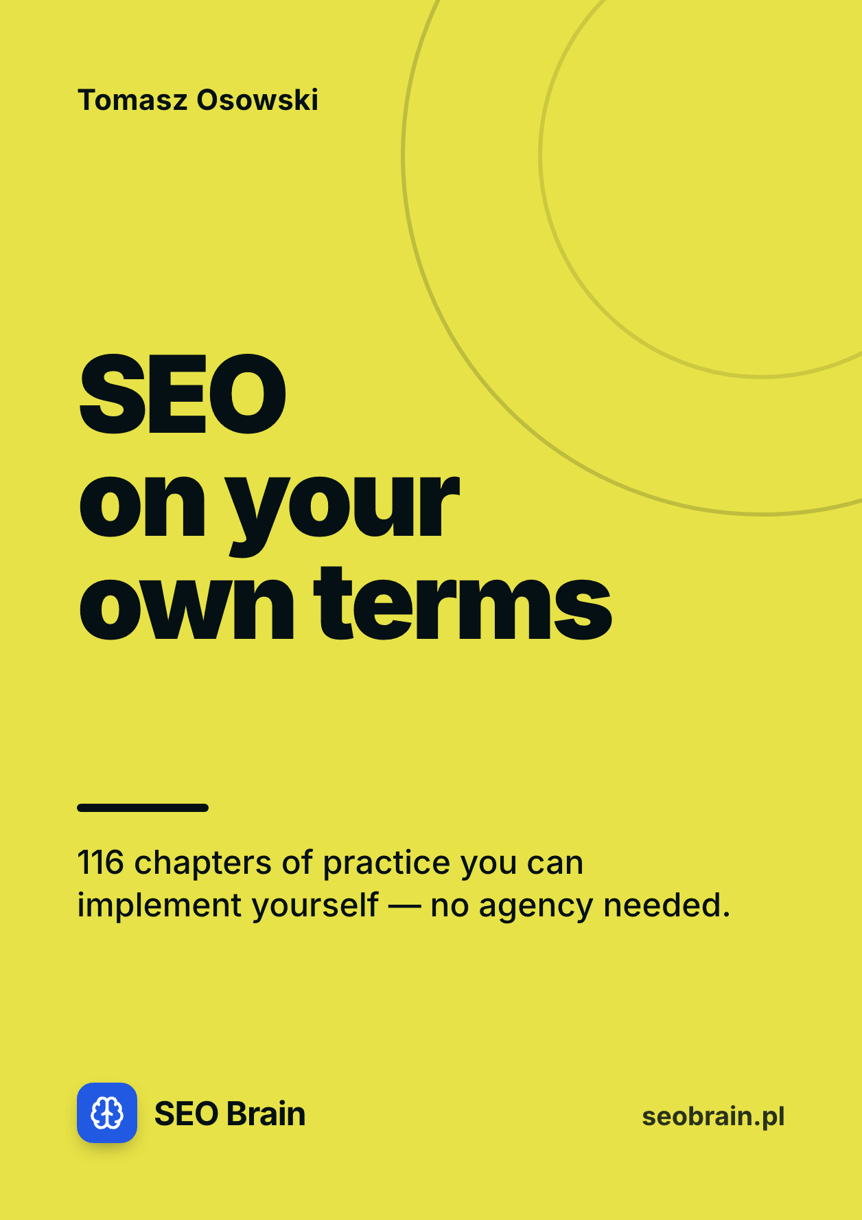 Cover of the book “SEO on Your Own Terms” by Tomasz Osowski